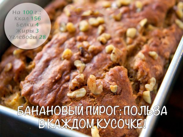 Банановый пирог